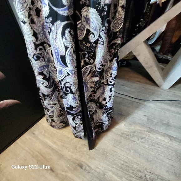 NWOT Size 14 Laundry by Shelli Paisley Print Maxi Slit Cocktail Dress - Picture 9 of 14